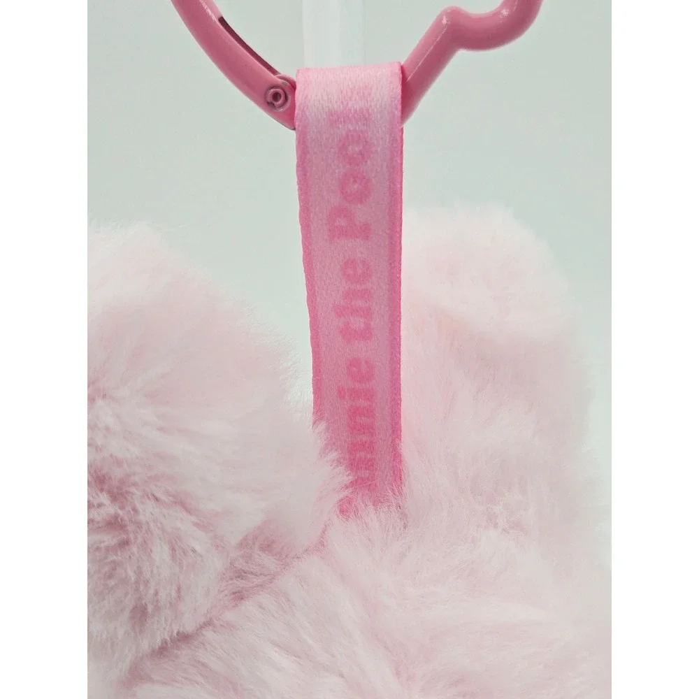 Miniso Disney Winnie the Pooh Pink Bunny Costume Plush Bag Charm Keychain